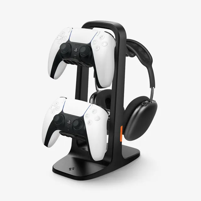 Universal Game Controller & Headset Stand - black