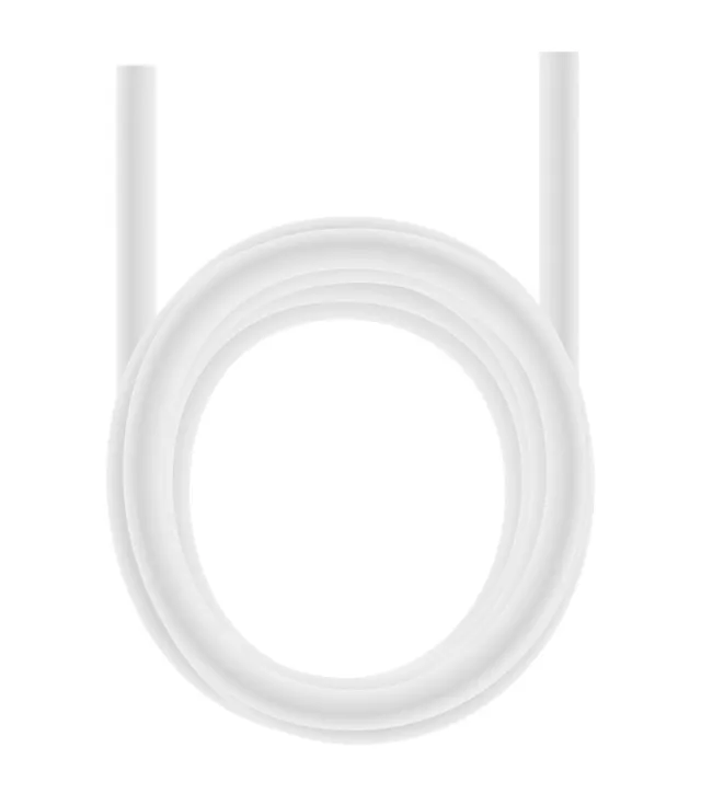 Koaxial antennkabel 10M, vit