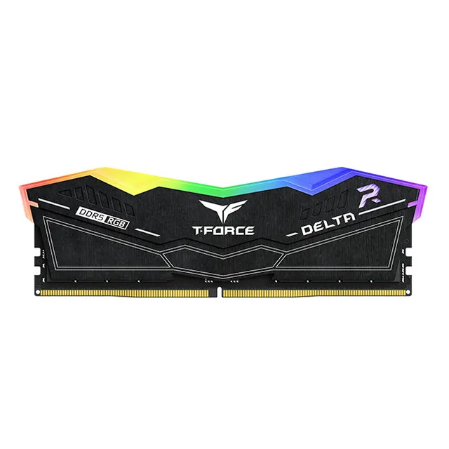 T-Force DELTAα RGB DDR5-6400 - 32GB - CL40 - Dual Channel (2 pcs) - Intel XMP - Svart med RGB