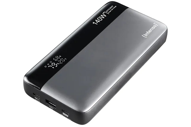 7350060 HE 25000mAh, 140W -varavirtalähde, Musta/Harmaa