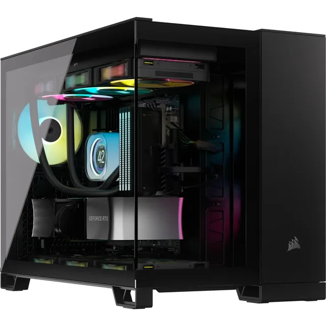 2500D Airflow mATX Mid Tower (svart)