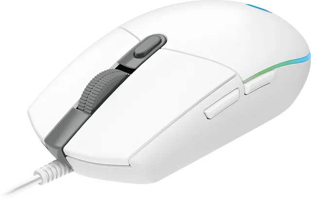 Gaming Mouse G102 LIGHTSYNC - Mus - högerhänt - optisk - 6 knappar - kabelansluten - USB - vit