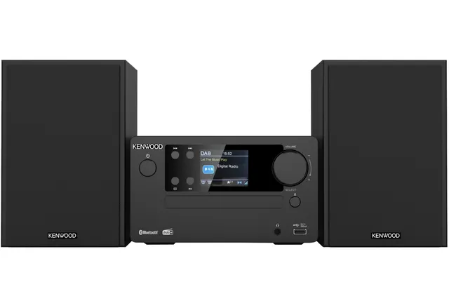 Electronics M-725DAB-B, Hemmaljud mikrosystem, Svart, 50 W, 2-vägs, 75 dB, 10%