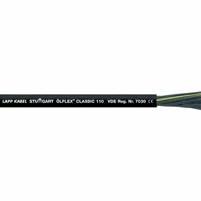 ÖLFLEX CLASSIC 110 BK 5G0,75 ström- och signalkabel svart 500 m för avkortning