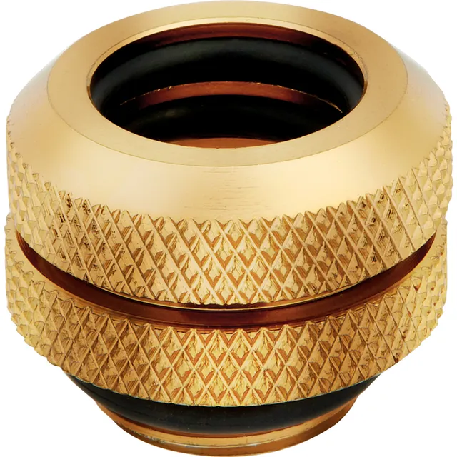 CORSAIR Hydro X Series XF Hardline 12mm OD Fitting - Inpassning till vätskekylsystem - guld (paket om 4)