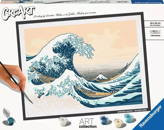 CreArt Painting by Numbers - Hoksusai: The Great Wave
