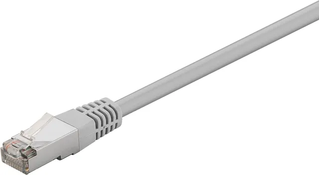 Patchkabel CAT 5e, F/UTP, grå kopparklädd aluminiumtråd (CCA), utan snäpplåsskydd