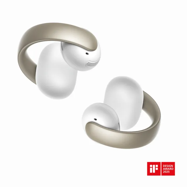Soundcore AeroClip vit öppen clip-on öronsnäcka