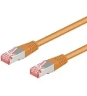 Patchkabel CAT 6, S/FTP (PiMF), orange, 50 m kopparledare (CU), halogenfri kabelhölje (LSZH)