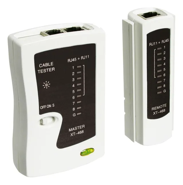 Goobay Nätverkstestare för CAT5/6 RJ11, RJ12, RJ45, ISDN
