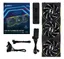 UNI FAN TL 120mm Wireless LCD Reverse Svart 3-pack