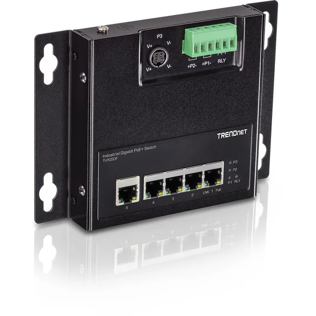 TI-PG50F - Industrial - switch - 5 ports - unmanaged