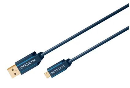 Adapterkabel från USB A till USB Mini B 2.0 Premiumkabel | USB A-kontakt USB mini B-kontakt | 1,8 m | 480 Mbit/s