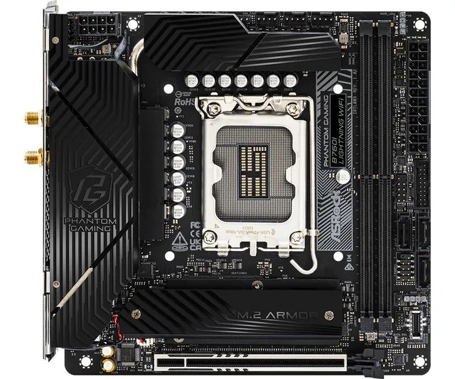 B760I PG LIGHTNING WIFI Moderkort - Intel B760 - Intel LGA1700 - DDR5 RAM - Mini-ITX