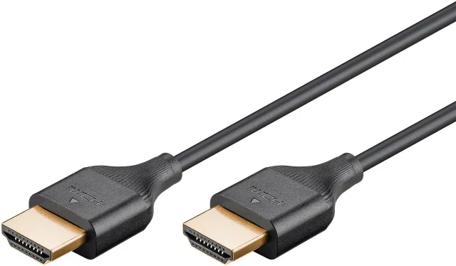 HDMI 2.0 Slim - Displaykabel - 3m - Svart