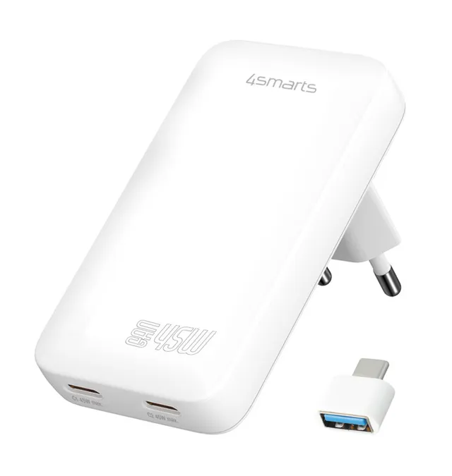 Wall Charger Flatplug Slim Dual 45 W Fast Charge
