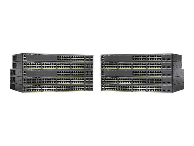 Catalyst 2960X-24TS-LL - Switch - Administrerad - 24 x 10/100/1000 + 2 x Gigabit SFP - skrivbordsmodell, rackmonterbar - återanvänd