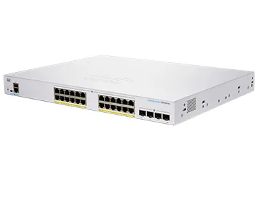 Business 350 Series CBS350-24FP-4X - Switch - L3 - Administrerad - 24 x 10/100/1000 (PoE+) + 4 x 10 Gigabit SFP+ - rackmonterbar - PoE+ (370 W)