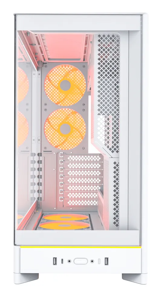 HS02 PRO - Chassi - Miditower - Vit
