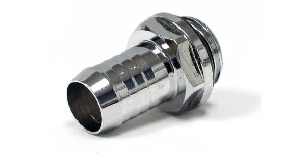 Bitspower-kontakt rak G1/4 tum hane till 10mm ID - silverglänsande