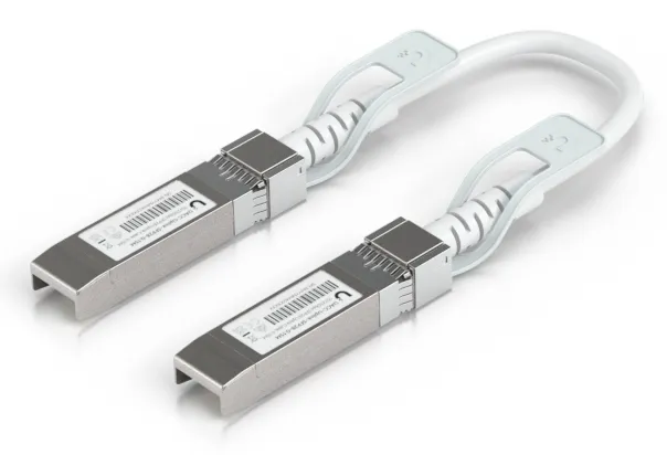 UniFi 1-25G Auto Direct Attach Uplink Cable 15cm - Vit - 0.1m