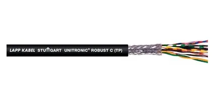 1032108/100 bussledning UNITRONIC® ROBUST C (TP) 2 x 2 x 0,25 mm² svart 100 m