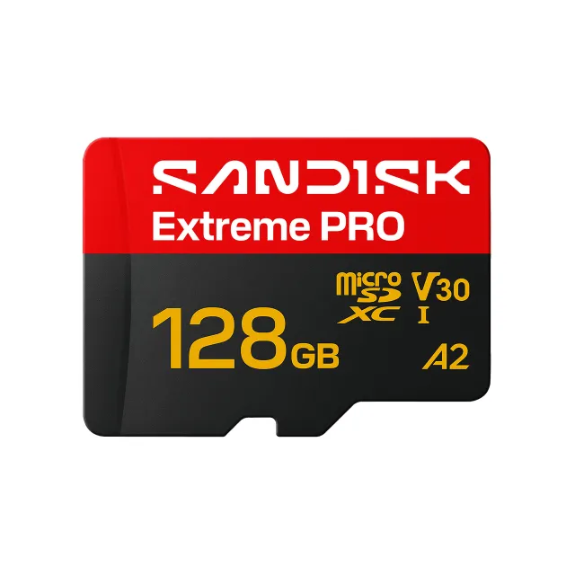 Extreme PRO - Flash-minneskort (SD-adapter inkluderad) - 128 GB - A2 / Video Class V30 / UHS-I U3 - mikroSDXC UHS-I