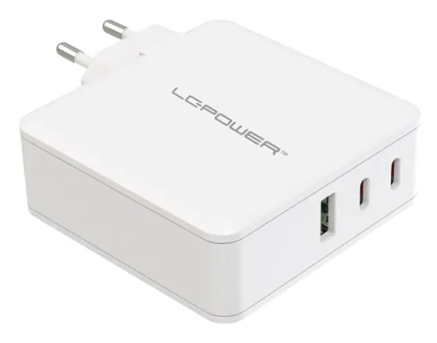LC-GAN-100 power adapter - GaN - USB 2 x USB-C - 100 Watt