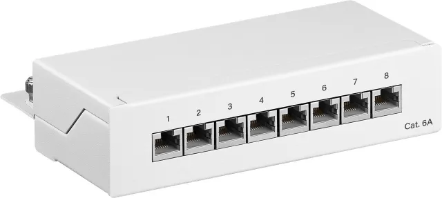 62067, RJ45, Brons/Guld, Cat6a, U/FTP (STP), 22/26, Vit