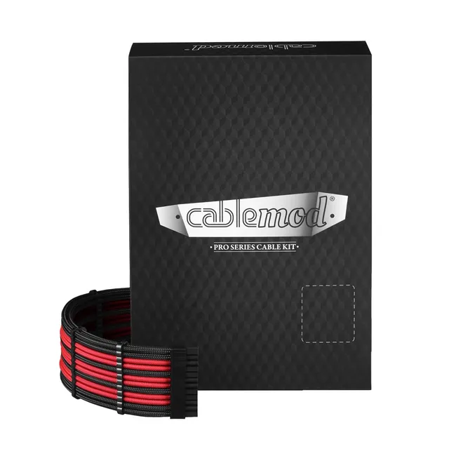 PRO Series ModMesh C-Series AXi, HXi & RM Cable Kit - Strömkabelsats - formpressad - svart / röd
