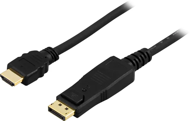 DisplayPort till HDMI monitorkabel - 1m - Svart
