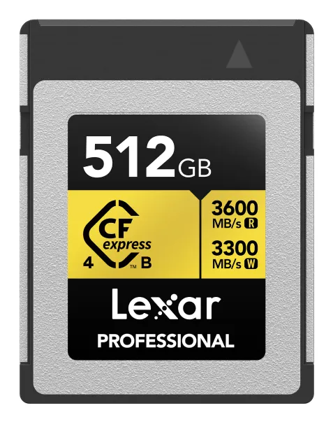 Professional CFexpress 4.0 Pro Gold - 3600MB/s - 512GB