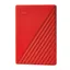 WD My Passport WDBYVG0020BRD - Hårddisk - krypterat - 2 TB - extern (portabel) - USB 3.2 Gen 1 - 256 bitars AES - röd
