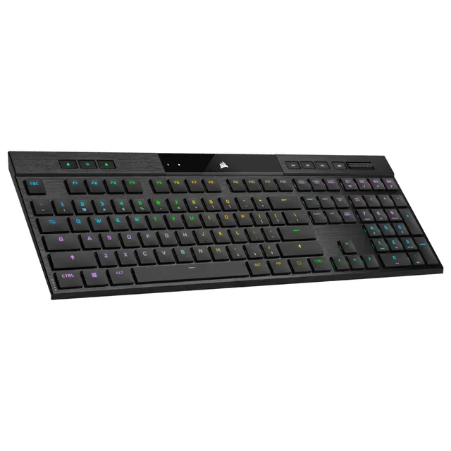K100 Air Wireless RGB - MX Ultra Low Profile Tactile - US - Gaming Tangentbord - Engelska (US) - Svart