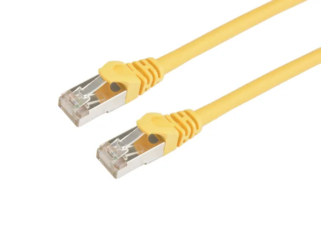 Nätverkskabel / Patchkabel Lszh Rj-45 Cat 6a 0.5m Gul