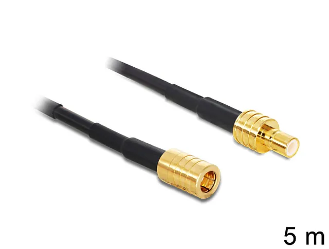 - Antennkabel - SMB hona till SMB hane - 5 m - svart