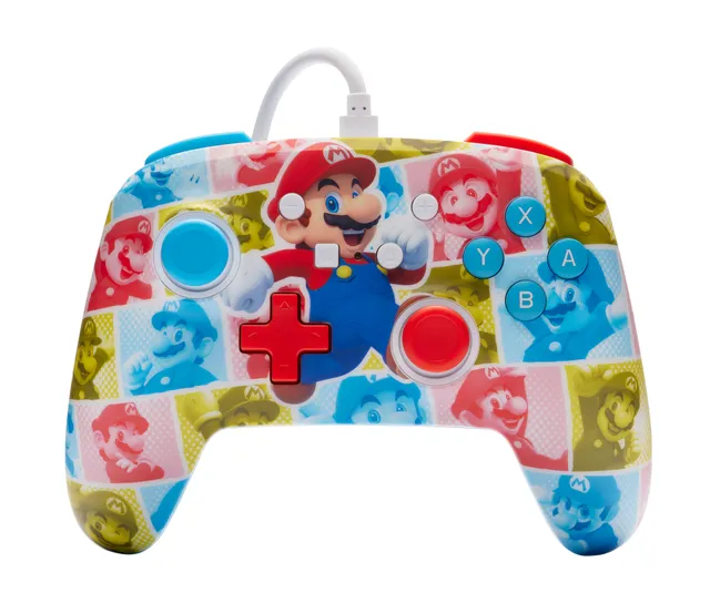 förbättrad trådbunden handkontroll för Nintendo Switch - Mario hjälterulle - Wired Controller - Nintendo Switch
