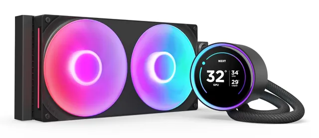 Kraken Elite RGB V2 280 (2024) - Svart med RGB-ljus - CPU Vattenkylare - Max 30 dBA *DEMO*