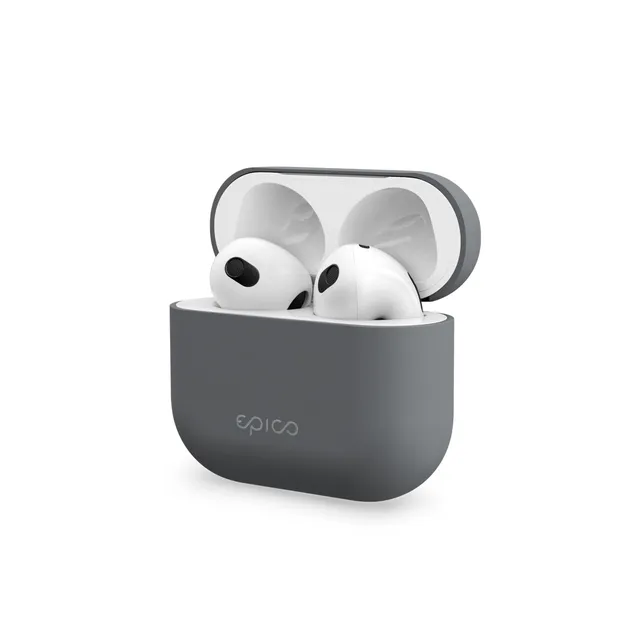 Silicone Cover, AirPods (3rd Gen) -suojakuori, Dust Gray