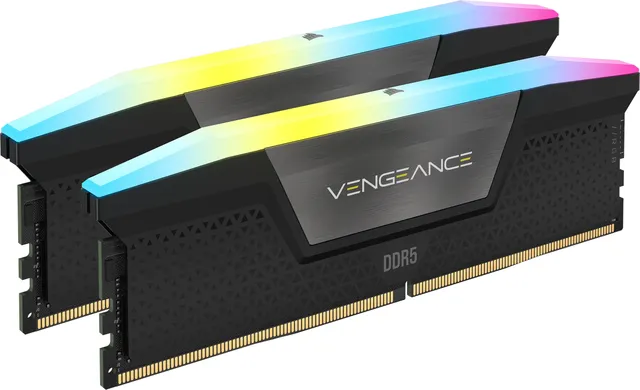 Vengeance RGB DDR5-6400 - 64GB - CL42 - Dual Channel (2 pcs) - Intel XMP - Svart med RGB