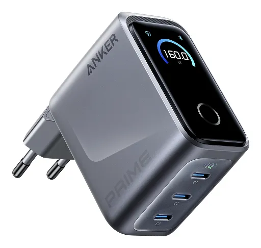 Prime 160W 3 portar laddare - Silver