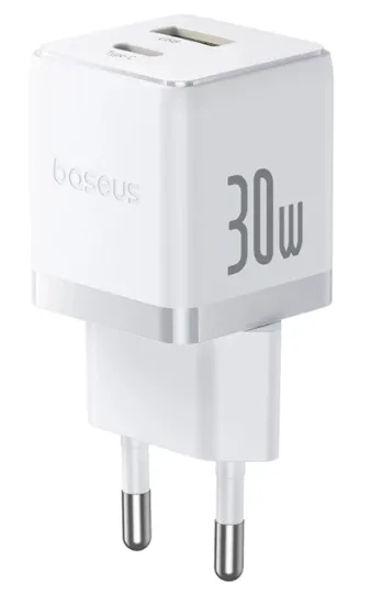 Palm 30W USB-C USB-A Wall Charger - White
