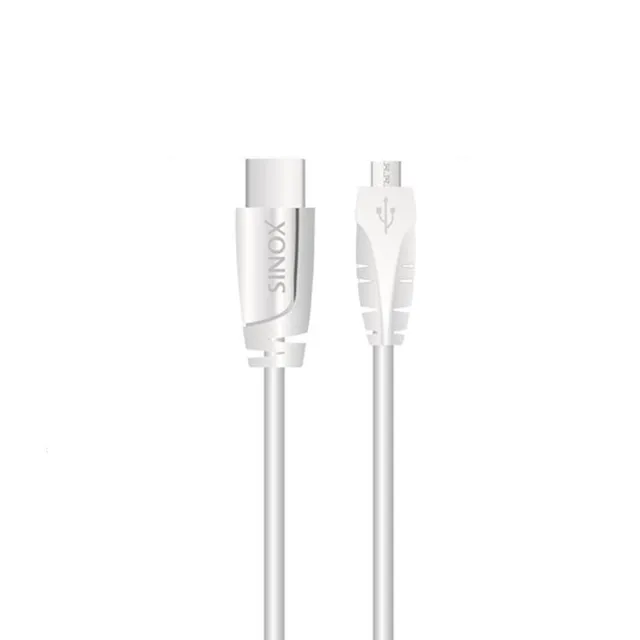 Sinox i-Media - USB-kabel - USB-C (hane) till mikro-USB typ B (hane) - USB 2.0 - 1 m - vit