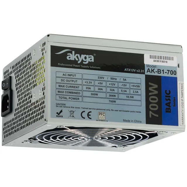 Basic Series Strömförsörjning - 700 Watt - 120 mm - ATX 2.31 - 80 Plus