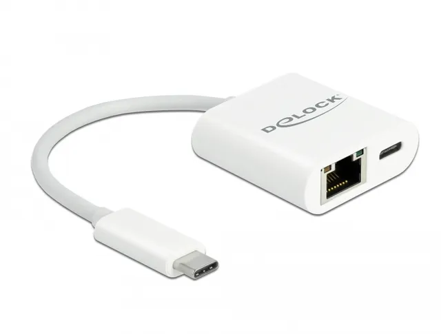 Nätverksadapter - USB-C 3.2 Gen 1 - Gigabit Ethernet x 1 - vit