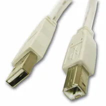 - USB-kabel - USB (hane) till USB typ B (hane) - 100 mA - 3 m - tvinnad, dubbelriktad, up to 480 Mbps - vit