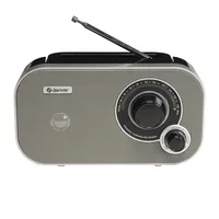 Analog FM-radio Grå och svart