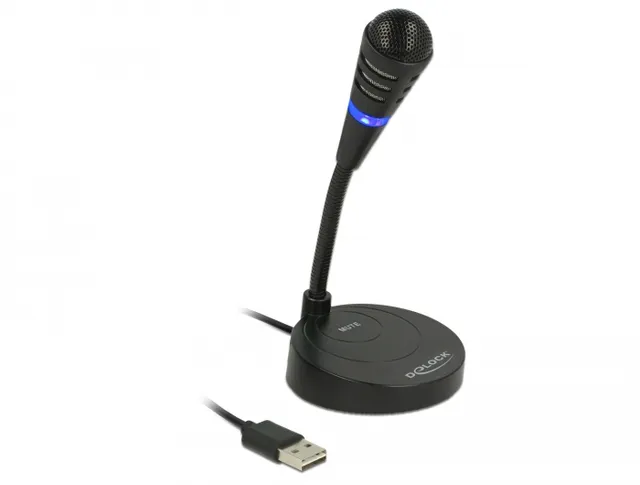 - Mikrofon - USB - svart