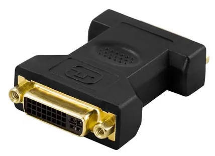 Adapter DVI-I hona till DVI-I hona, Dual Link - Svart