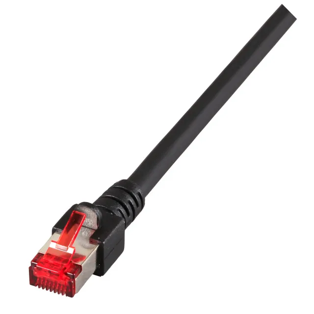 RJ45 S/FTP Cat6, 1 m, Cat6, S/FTP (S-STP), RJ-45, RJ-45, Sort